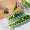 thumbnail image 3 of Shoreew 1/2/3/4Pcs Food Storage Box 1.3L Stackable Pasta Organizer Large Capacity Airtight Fridge Container with Safety Cover, 3 of 7