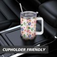 thumbnail image 7 of 40oz Tumbler with Handle and Straw Lid | Vacuum Insulated Leak Proof Tumbler | Stainless Steel Travel Mug Water Bottle Cup Keeps Cold & Hot, 7 of 7