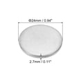 thumbnail image 2 of 24mm Steel Disc, 30Pcs Metal Stamping Blanks Tags Circle Round Metal Plate Strike 2.7mm for Laser Engraving Stamping, 2 of 7