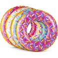 thumbnail image 4 of Inflatable Donuts (Pack of 4) 24 Inch Sprinkle Donut Inflatables, in Assorted Neon Colors, for Summer, Pool ,Beach Party Decorations, Floating Ring for Younger Kids and Toddlers - -, 4 of 7
