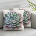 thumbnail image 3 of nygtbtfer Flower Decorative Throw Pillow Cover Pillow Case Square Cushion Cover,Multi-Size White, 3 of 7
