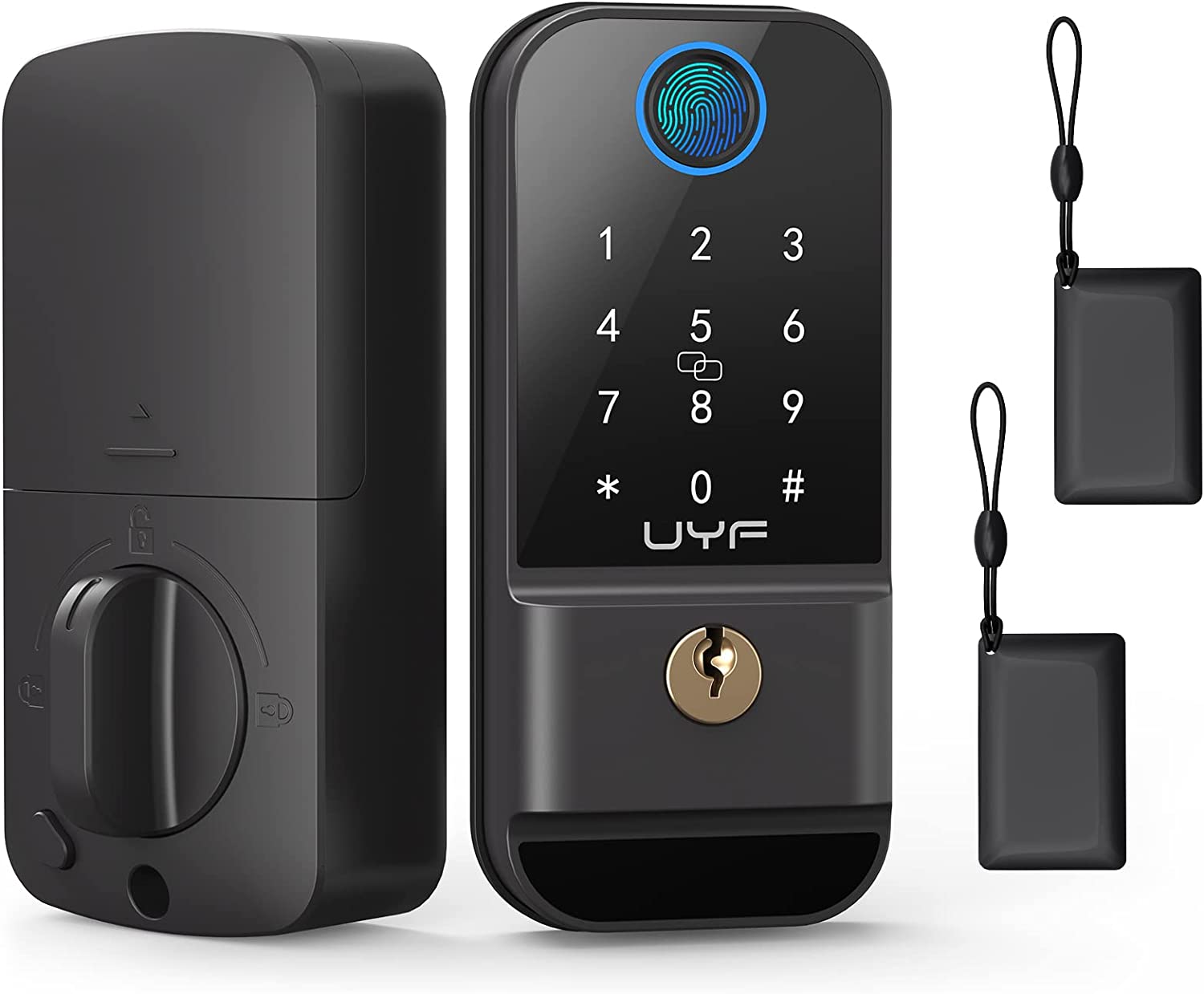 Keyless Entry Door Lock, YIGOU Fingerprint Door Locks with Keypads