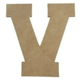 thumbnail image 1 of Wooden Letter Unfinished, Collegiate Font, Craft Cutout, 1 of 3