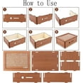 thumbnail image 3 of Wooden Money Box Money Bank, Wooden Cash Saver Money Box, Wooden Money Box with Money Target and Numbers with Counter Crafts Portable Storage Case Money Saving Box for Adults Child (E-3000 Dollar), 3 of 8