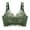 Green, variant on Full-Coverage Wireless Bra Women Comfort Strap Push-up Lace Bras No Underwire Back Hook and Eye Closure No Wire Brassiere Ladies V-Neck Padded Bralette Everyday Wire-Free Bras Green M