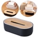 thumbnail image 3 of Caja de pañuelos para Dispensador de servilletas Caja de almacenamiento de papel Estuche para pañuelos para hotel Sala de conferencias Negro Sunnimix Sostenedor del tejido, 3 of 8