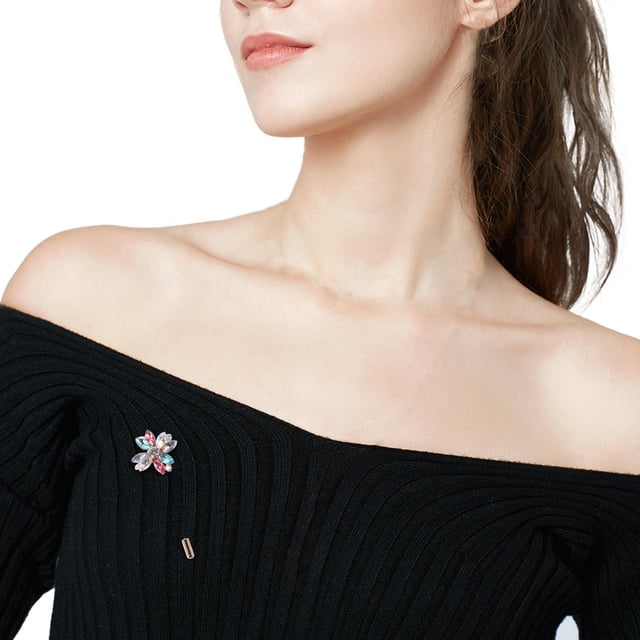 IDEANATEGRATE Floral Con Incrustaciones De Circonita Multicolor Para Y Accesorios Elegantes