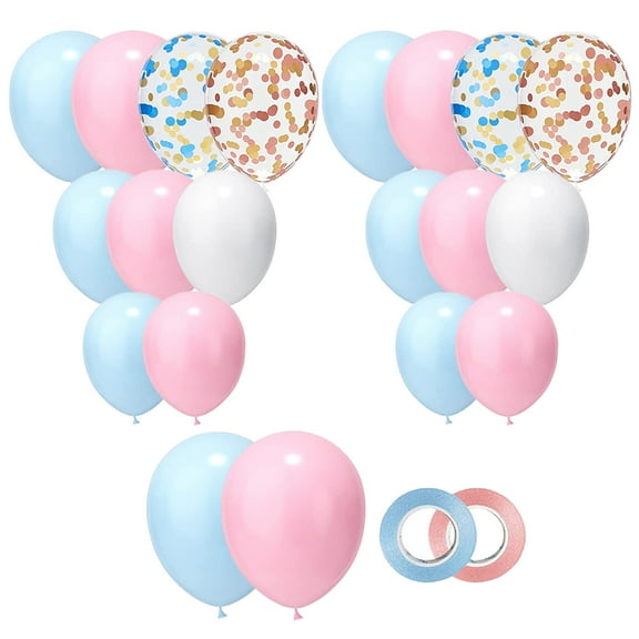 HOMEMAXS Colorful Latex Balloons for Gender Reveal Decorations Assorted Colors for Party Supplies