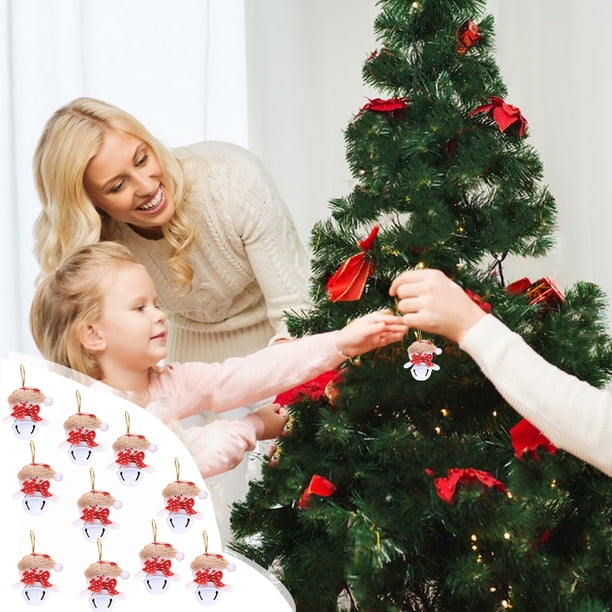 Adornos Navideños Xihbxyly Colgantes de Muñeca con Cascabeles Suministros Navideños
