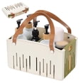 thumbnail image 5 of Portable Shower Caddies,Portable Shower Caddy Collapsible Plastic Shower Basket Tote with Handles Removable Divider,Cleaning Caddy Storage Organizer for Bathroom College Dorm,Green, 5 of 9