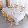 thumbnail image 2 of Rectangular Dining Tablecloth Cotton Linen Table Cover Cloth Cotton Tablecloth Rectangle Decoration 140x180cm for Home Kitchen Table, 2 of 5