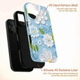 thumbnail image 5 of Blue Floral Phone Case for iPhone 16 15 14 13 12 11 Pro Max – Dual Layer Shockproof Cute Daisy Flower Design Cover, 5 of 6