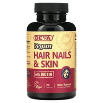 Deva Vegan Hair Nails & Skin with Biotin, 90 Tablets