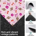 thumbnail image 3 of Pink Football and Flowers Pattern Kitchen Rugs Sets Of 3,Kitchen Runner Rugs Non Skid Washable,Decorative Kitchen Floor Mats for Kitchen,Sink,Laundry,17"x30"+ 17"x47" + 17"x59", 3 of 6