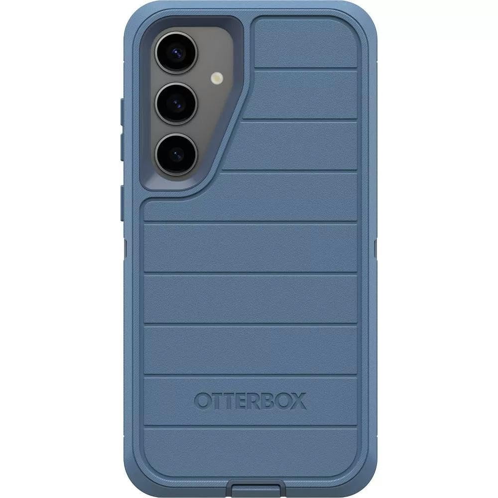 OtterBox Samsung Galaxy S24+ Only - Defender Series Pro Case - Baby Blue Jeans Blue - Screenless - Rugged & Durable - with Port Protection - Holster Clip Includes