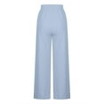 thumbnail image 7 of Admvng Womens Sweatpants Solid Color Casual Wide Leg Oversized Pocket Sweatpants Long Pants, Size S-2XL, 7 of 7