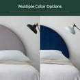 thumbnail image 6 of Rest Haven Manchester Half-Moon Modern Upholstered Headboard, Full, Velvet Navy, 6 of 10