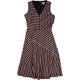 thumbnail image 1 of bar III Vestido ajustado y acampanado con rayas mixtas para mujer, rosa, grande, 1 of 2