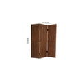 thumbnail image 5 of Wooden Foldable 3 Panel Room Divider with Plank Style, Small, Brown, 5 of 5
