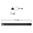 thumbnail image 5 of Ernst Manufacturing Organizador De Enchufes Magnéticos De 13 Pulgadas Con Clips De Bloqueo Giratorio De 15 1/4 Pulgadas, Color Negro (8423M-Negro-1/4), 5 of 5