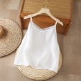 thumbnail image 4 of Womens Linen Spaghetti Strap Tank Tops V Neck Sleeveless Basic Cami Tank Shirt Cotton Linen Camisole Tops Relaxed Fit Vest Lightweight Casual Layering Shirts Beach Vacation Outfits White M, 4 of 4