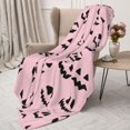 thumbnail image 6 of Halloween Blanket Throw Blanket for Couch Sofa and Bed, halloween elements context Halloween Plush Throw Blanket, Halloween Decor Fuzzy Cuteness Comfy Flannel Blanket, 6 of 7