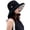 Black, variant on Voska Summer Mesh Sun Hats for Women UV Protection Wide Brim Packable Bucket Hat | Wide Brim Sun Hats for Women,Women Foldable Packable Beach Hat,Floppy Bucket Sun Hat with Floral Lining Black