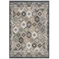 thumbnail image 4 of SAFAVIEH Sunrise Lara Geometric Reversible Indoor/Outdoor Area Rug, Ivory/Grey Black, 5'3" x 7'7", 4 of 9