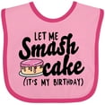thumbnail image 3 of Inktastic Let Me Smash Cake Its My Birthday Girls Baby Bib, 3 of 4