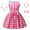 Dress+Accessories, variant on SUEE Girls Sleeveless Pink Plaid Dress Halloween Cosplay Outfits 3-9 Years​