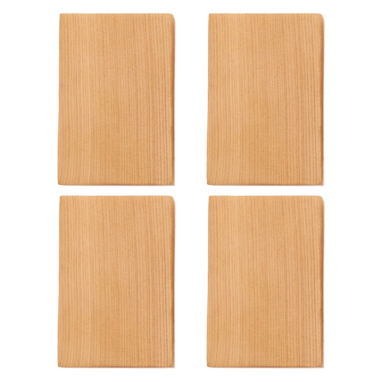 Unfinished MDF Wood Blocks for Crafts, 1 in Thick Wooden Square Blocks (4x4  in, 4 Pack)