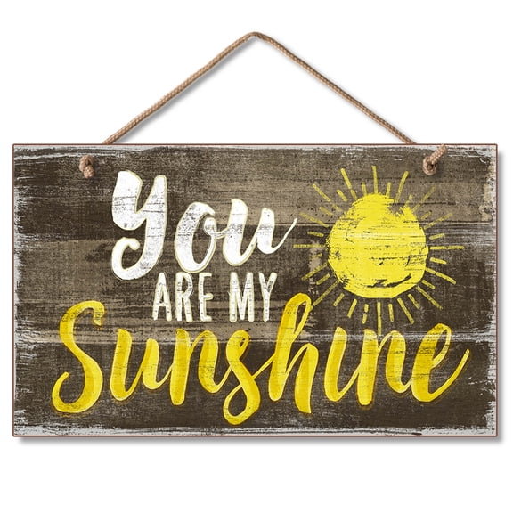 American Woodcrafters You are My Sunshine Hanging Wood Sign, 9.5 x 5.5