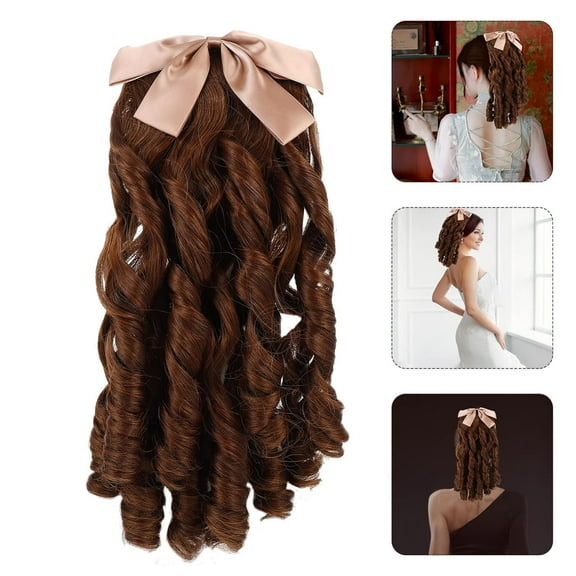FGERFE-Victorian Wigs for Women: Ponytail Extension Human Hair - Curly Hair Extensions for Women