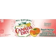 thumbnail image 3 of Canada Dry PEach Mango Sparkling Seltzer Water, 12 Fl. oz., 12 Count, 3 of 4