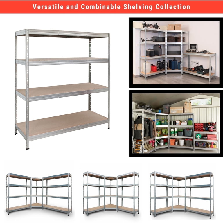 AR Shelving 4-Tier Industrial Metal Shelf, 2000 lb photo 3