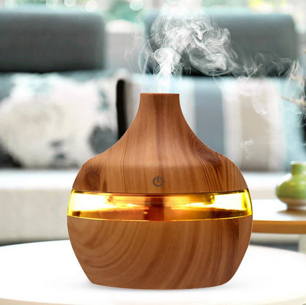 300ml Cool Mist Ultrasonic Humidifier LED Aroma Essential Oil Diffuser Home Room