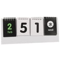 thumbnail image 2 of CIMAXIC Calendrier de Bureau Blanc Moderne Design Réversible Compte à Rebours Tableau de Score Style Calendrier Debout Calendrier Perpétuel Réutilisable, 9.88"X4.06"X2.99 Pouces, 2 of 5