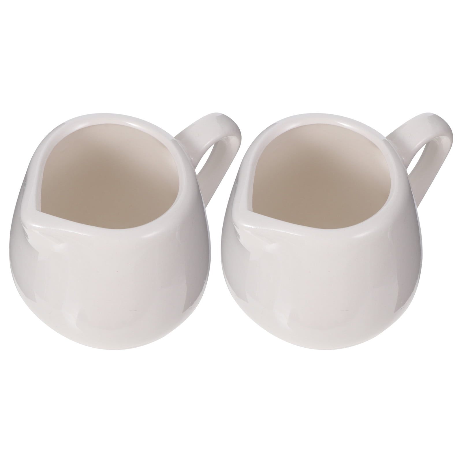 YWDL Mini Ceramic Milk Jug With Handle Espresso Coffee Cream Jugs