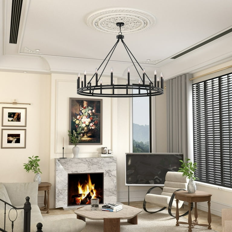 Modern wagon wheel sale chandelier