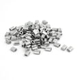 thumbnail image 1 of Unique Bargains Cordon de Câble 1.5mm Manchons en Aluminium Clips Raccords Boucle 100 Pcs, 1 of 1