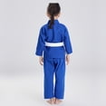 thumbnail image 3 of FLUORY Kids Youth Childrens All Around Brazilian Jiu Jitsu BJJ Gi no Belt, 3 of 5