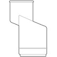 thumbnail image 2 of Adaptador Downspout Advanced Drainage Systems, 8,26 x 5,08 cm, 1 paquete, 2 of 2