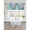 thumbnail image 2 of Valances for Windows Marble Abstract Rod Pocket Cafe Window Treatments Valance Curtains for Kitchen Bathroom Laundry Basement Windows 60"x14", 2 of 9