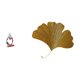 thumbnail image 1 of Figura decorativa de resina con la figura del Pensador Abstracto y escultura de hierro forjado con hojas de ginkgo, ideal para dormitorio, oficina, ti, 1 of 8