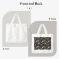 thumbnail image 2 of Rocae Fox In The Forest or Plush Underarm Bag White Furry Purse Handbag for Autumn and Winter, 2 of 7