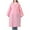 Pink, variant on Sentmoon Waterproof Jackets for Women with Hood Raincoat for Women Solid Color Long Sleeve with Button Rain Ponchos for Adults for Travel, Hiking & Daily Use Free Size