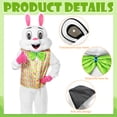 thumbnail image 4 of Alaiyaky Easter Bunny Costume Adult, Rabbit Costume with Vest Rabbit Bow Tie, Rabbit Onesie Costume for Easter Fancy Dress Costume, 4 of 9