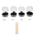 thumbnail image 1 of False Teeth, 4 Pairs Cosplay Dentures With Teeth Pellets Adhesive For Halloween, 1 of 8