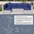 thumbnail image 5 of SHGJ&SOFT 14 Piece Outdoor Cushions for Patio Furniture Replacemen, Patio Sofa Couch Cushions Waterproof Slipcover Chair Seat Cover for Furniture Protector Cover for Backyard,Garden (Blue), 5 of 9