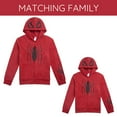 thumbnail image 4 of Marvel Spider-Man Fleece Matching Family Zip Up Cosplay Hoodie Toddler to Big Kid, 4 of 5